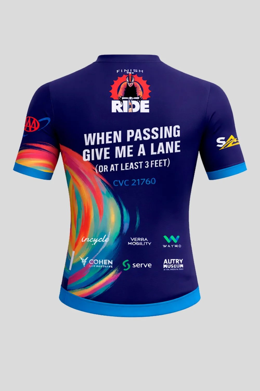 2026 Finish The Ride Spectrum Cycling Jersey — Streets Are For